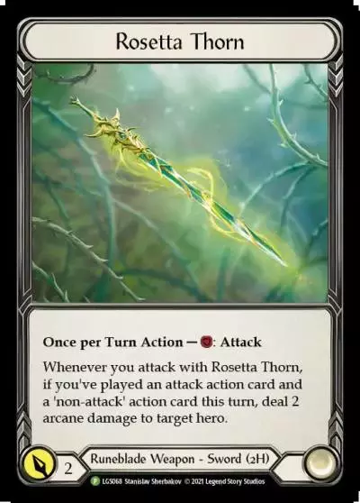 Rosetta Thorn LGS068-CF - Armory - Season 5 - Flesh and blood card