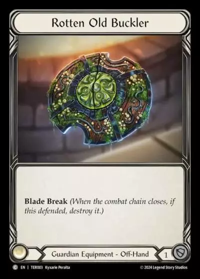 Rotten Old Buckler TER003 - 1st Strike - Terra - Flesh and blood card