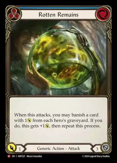 Rotten Remains BLUE HNT221 - The Hunted - Flesh and blood card