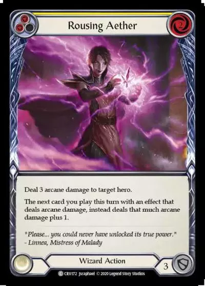 Rousing Aether YELLOW CRU172 - Crucible of War - Flesh and blood card