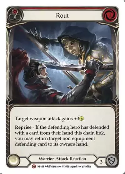 Rout RED 1HP148 - History Pack 1 - Flesh and blood card