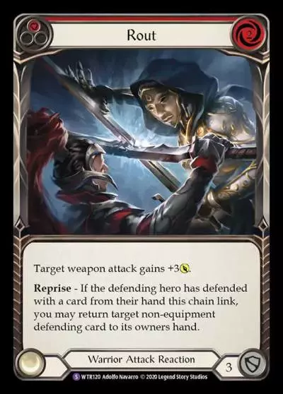 Rout RED R-WTR120 - Welcome to Rathe - Unlimited Revised - Flesh and blood card