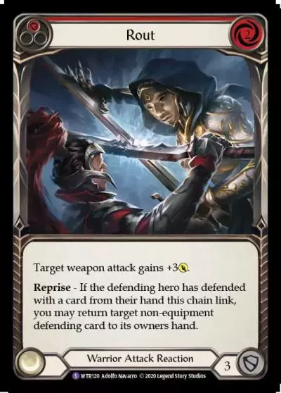 Rout RED U-WTR120-RF - Welcome to Rathe - Unlimited - Flesh and blood card