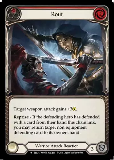 Rout RED WTR120 - Welcome to Rathe - Flesh and blood card