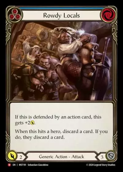 Rowdy Locals BLUE MST191 - Part the Mistveil - Flesh and blood card