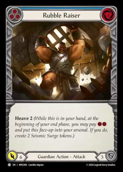 Rubble Raiser BLUE MPG084 - Mastery Pack Guardian - Flesh and blood card