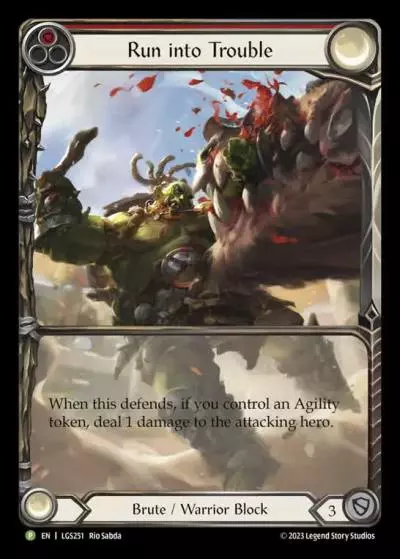 Run into Trouble RED LGS251-RF - Armory - Season 12 - Flesh and blood card