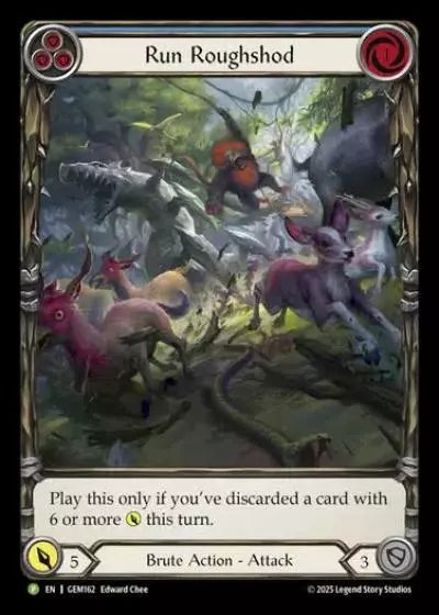 Run Roughshod GEM162 - GEM - Pack 5 - Flesh and blood card