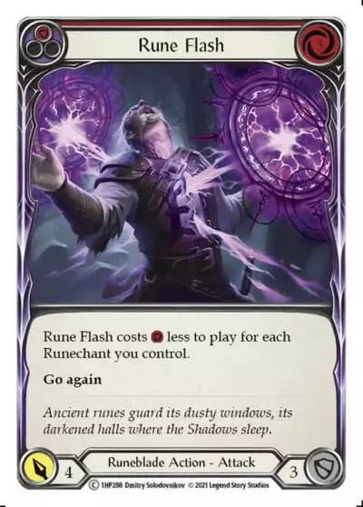 Rune Flash RED 1HP288 - History Pack 1 - Flesh and blood card