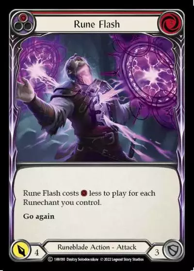 Rune Flash RED 1HV010 - Viserai - Blitz Deck - Flesh and blood card