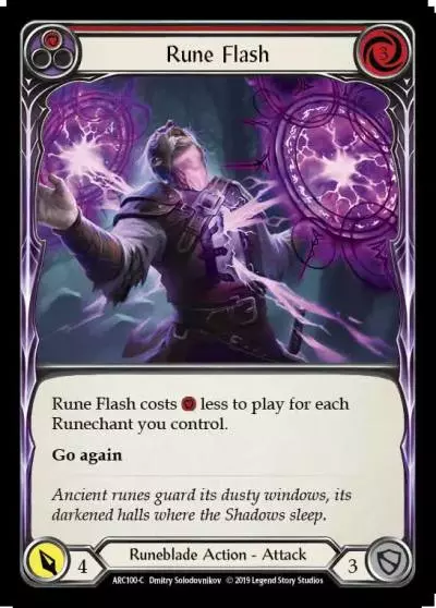 Rune Flash RED ARC100 - Arcane Rising - Flesh and blood card
