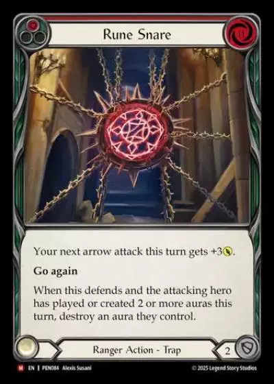 Rune Snare PEN084 - Compendium of Rathe - Flesh and blood card