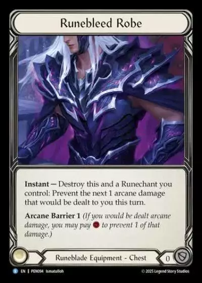 Runebleed Robe PEN094 - Compendium of Rathe - Flesh and blood card