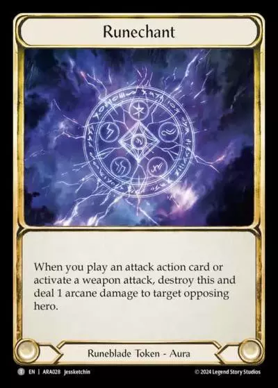 Runechant AUA028 - Rosetta Blitz Deck - Aurora - Flesh and blood card