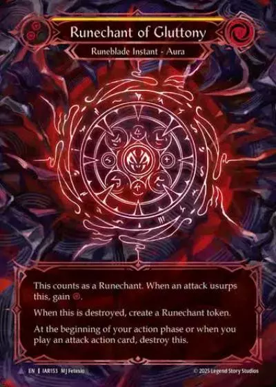 Runechant of Gluttony IAR153-MV - Omens of the Third Age - Flesh and blood card