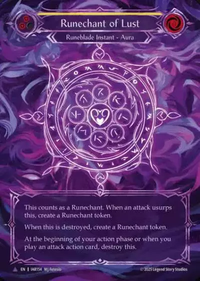 Runechant of Lust IAR154-MV - Omens of the Third Age - Flesh and blood card