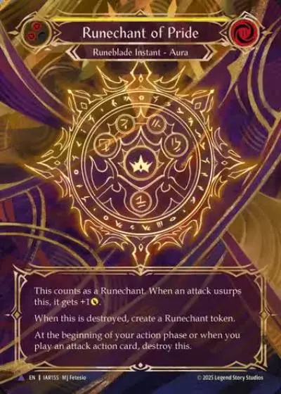 Runechant of Pride IAR155-MV - Omens of the Third Age - Flesh and blood card