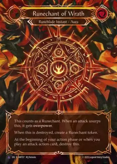 Runechant of Wrath IAR157-MV - Omens of the Third Age - Flesh and blood card