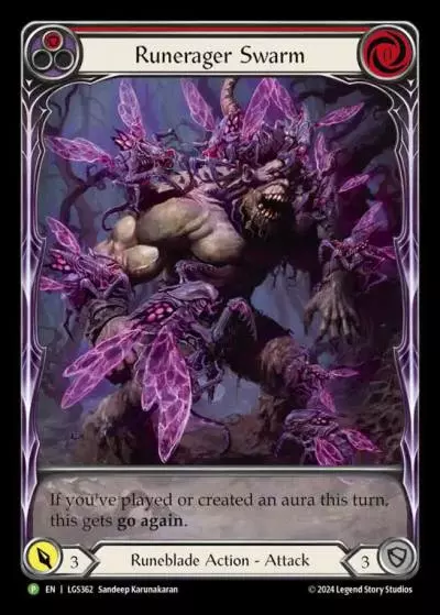 Runerager Swarm RED LGS362-RF - ProQuest - Season 6 - Flesh and blood card