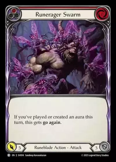 Runerager Swarm SVI014 - Silver Age Chapter 1 - Viserai - Flesh and blood card