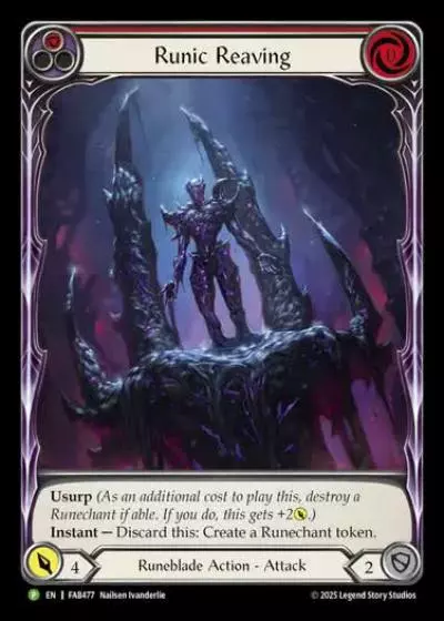 Runic Reaving FAB477-RF - National Championship - 2026 - Flesh and blood card