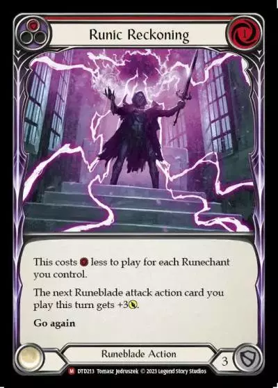 Runic Reckoning RED DTD213 - Dusk till Dawn - Flesh and blood card