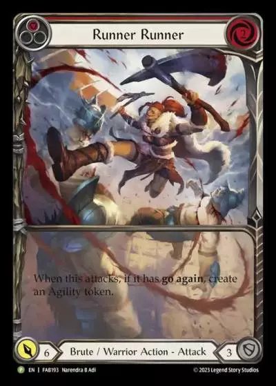 Runner Runner RED FAB193-RF - Calling - Heavy Hitters - Flesh and blood card