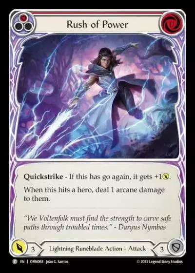 Rush of Power OMN068 - Omens of the Third Age - Flesh and blood card