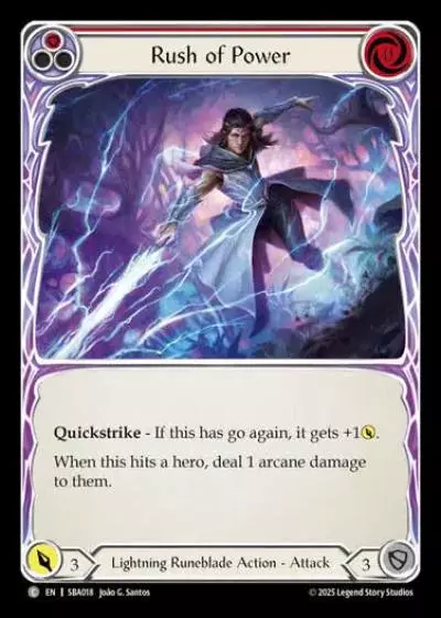 Rush of Power SBA018 - Silver Age Chapter 3 - Briar - Flesh and blood card