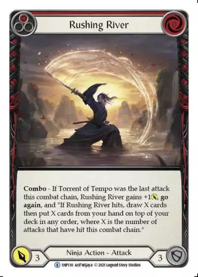 Rushing River RED 1HP110 - History Pack 1 - Flesh and blood card