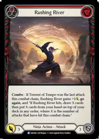 Rushing River RED CRU060 - Crucible of War - Flesh and blood card