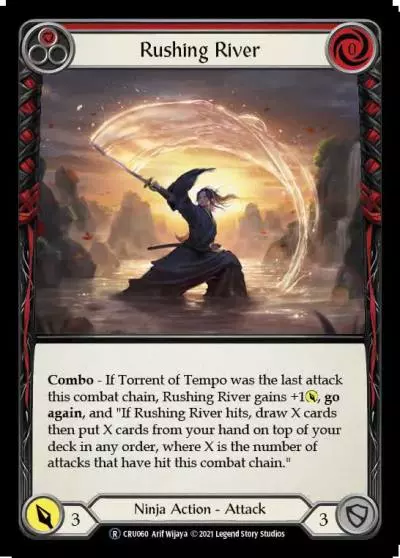 Rushing River RED U-CRU060-RF - Crucible of War - Unlimited - Flesh and blood card