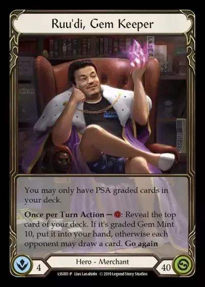 Ruu'di, Gem Keeper LSS001-RF - Marketing - Alpha Investments - Flesh and blood card