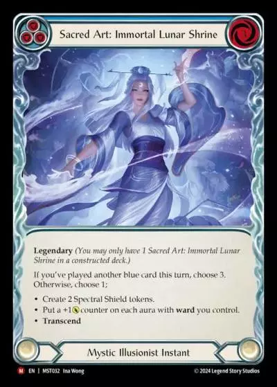 Sacred Art: Immortal Lunar Shrine BLUE MST032 - Part the Mistveil - Flesh and blood card