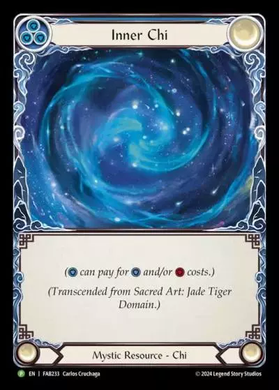 Sacred Art: Jade Tiger Domain BLUE FAB233-RF - Calling - Part the Mistveil - Flesh and blood card