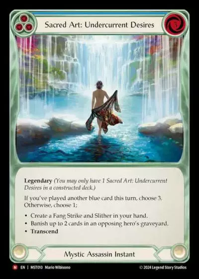 Sacred Art: Undercurrent Desires BLUE MST010 - Part the Mistveil - Flesh and blood card