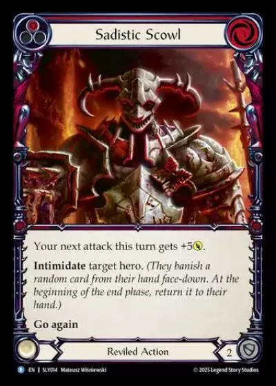 Sadistic Scowl SLY014 - Silver Age Chapter 3 - Lyath Goldmane - Flesh and blood card