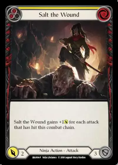 Salt the Wound YELLOW IRA004 - Ira Welcome Deck (2018) - Flesh and blood card