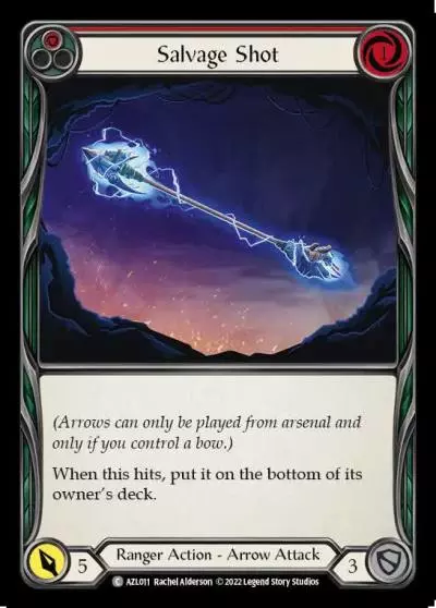 Salvage Shot RED AZL011 - Azalea - Blitz Deck - Flesh and blood card