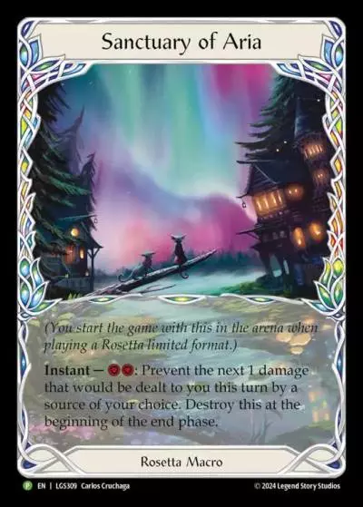 Sanctuary of Aria LGS309-CF - Pre-release - Rosetta - Flesh and blood card