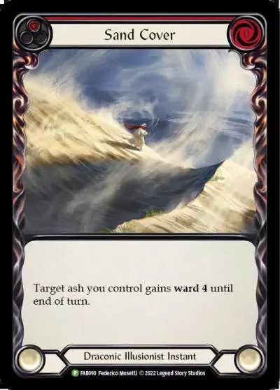 Sand Cover RED FAB090-RF - Marketing - Team Covenant Uprising - Flesh and blood card