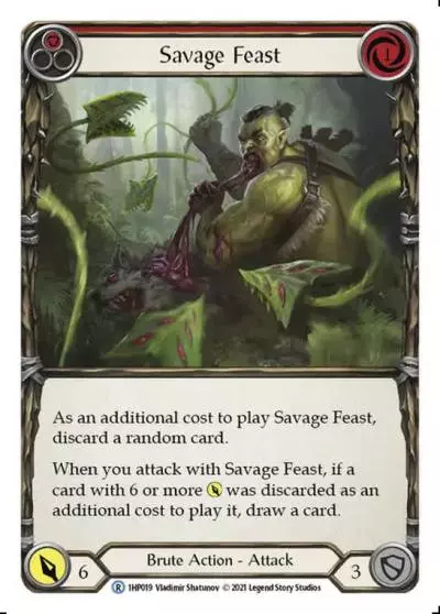 Savage Feast RED 1HP019 - History Pack 1 - Flesh and blood card