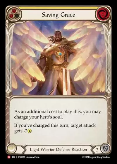 Saving Grace YELLOW ASB025-RF - Armory Deck - Ser Boltyn, Breaker of Dawn - Flesh and blood card