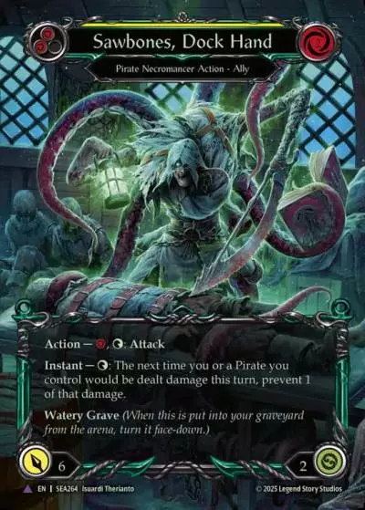 Sawbones, Dockhand YELLOW SEA264-MV - High Seas - Flesh and blood card