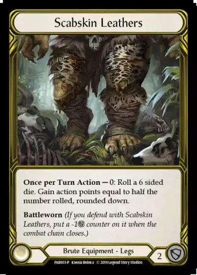 Scabskin Leathers FAB003-GF - Premier Organized Play - Arcane Rising - Flesh and blood card