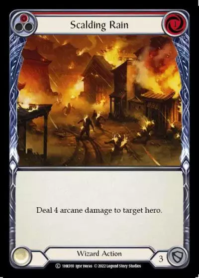 Scalding Rain RED 1HK010 - Kano - Blitz Deck - Flesh and blood card