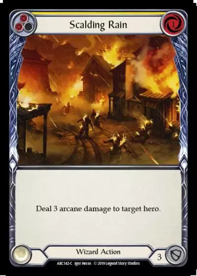 Scalding Rain YELLOW ARC142 - Arcane Rising - Flesh and blood card