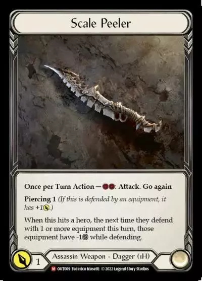 Scale Peeler OUT009 - Outsiders - Flesh and blood card