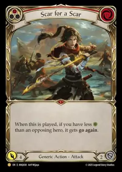 Scar for a Scar ANQ030 - Compendium of Rathe - Antiquity Pack - Flesh and blood card
