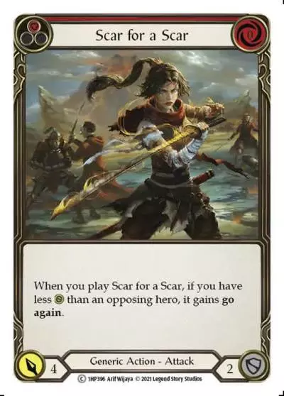 Scar for a Scar RED 1HP396 - History Pack 1 - Flesh and blood card